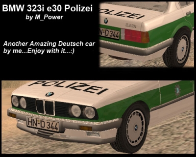 BMW 323i e30 Polizei